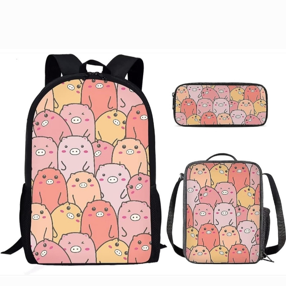 3 pc backpack/lunch box/pencil case